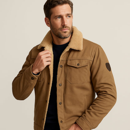 Men's Winter Coat Tailored Fit Multiple Pockets Warm 2