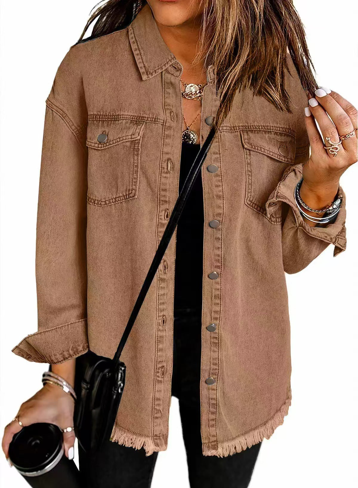 Women's Classic Fit Jacket Practical Pockets Timeless 6