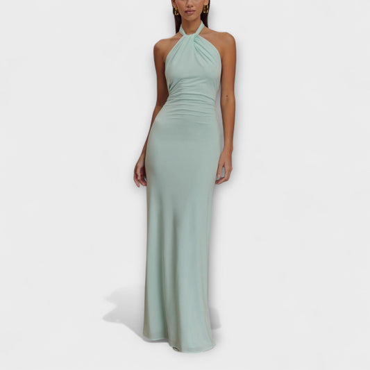 Lagoon - Chic Slinky Halter Maxi Dress for Any Occasion