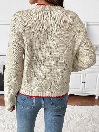 Leah Fish-Pattern Knit Sweater for All Occasions