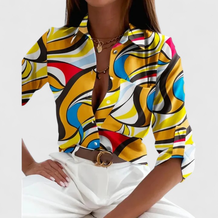 Lisette | Chic Long Sleeve Blouse for Any Occasion