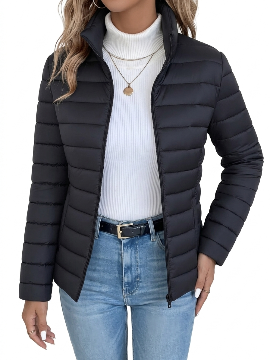 Women's Lightweight Mid Jacket Fitted Windproof Design 1