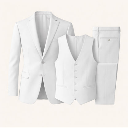 Men's 3 Piece Suit Slim Fit Structured Tailored Wear