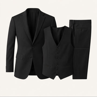 Men's 3 Piece Suit Slim Fit Structured Tailored Wear