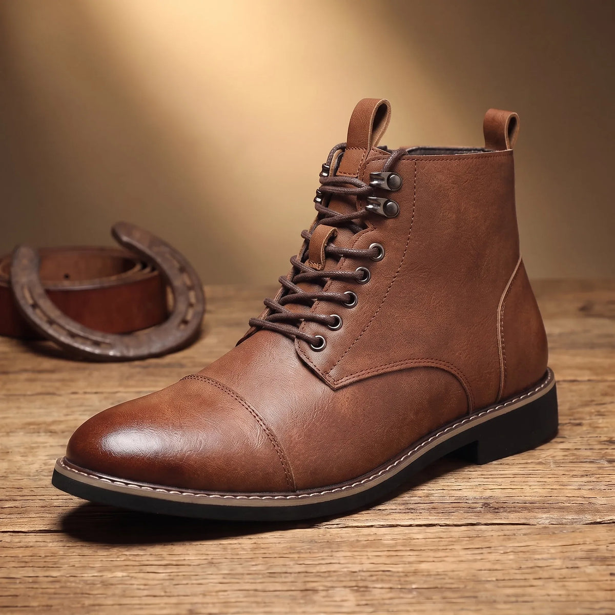 Men's Ankle Work Boots | Lace Up Support & Durability