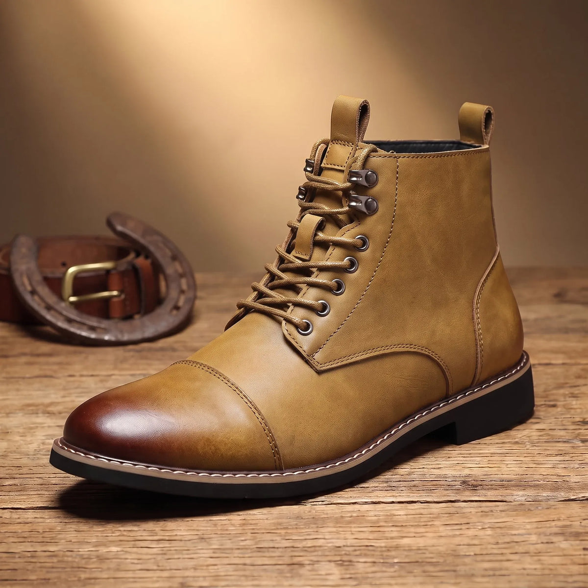 Men's Ankle Work Boots | Lace Up Support & Durability