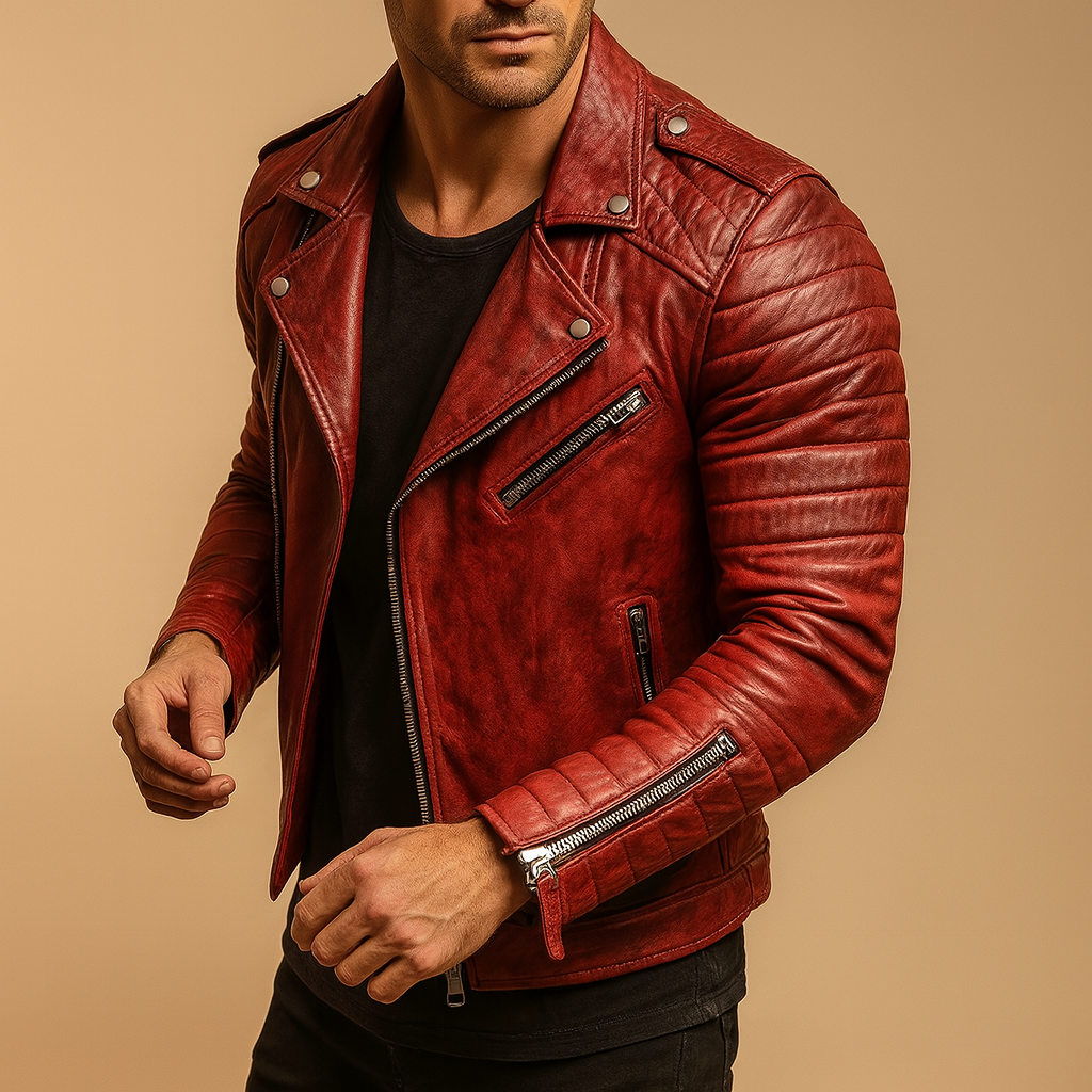 Men's Biker Jacket | Waterproof & Wind Resistant