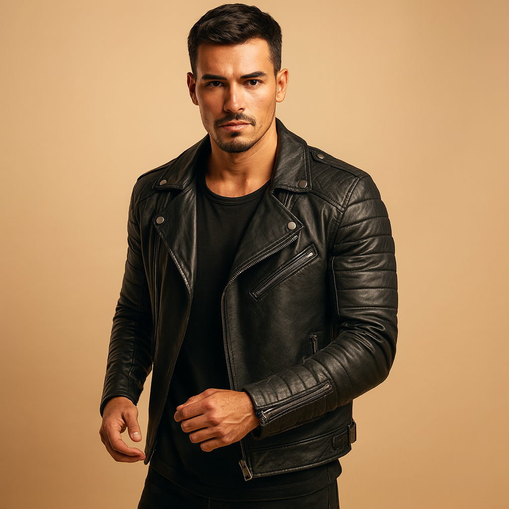 Men's Biker Jacket | Waterproof & Wind Resistant