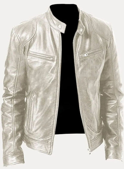Men's Biker Jacket | Zip-Up Design & Tailored Fit