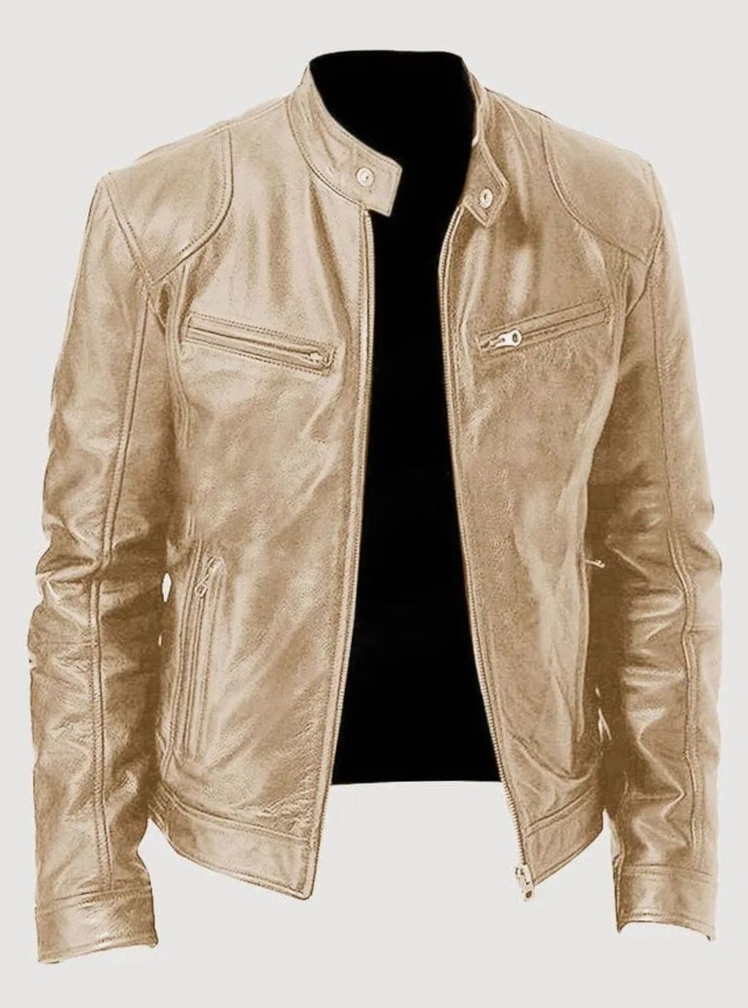 Men's Biker Jacket | Zip-Up Design & Tailored Fit