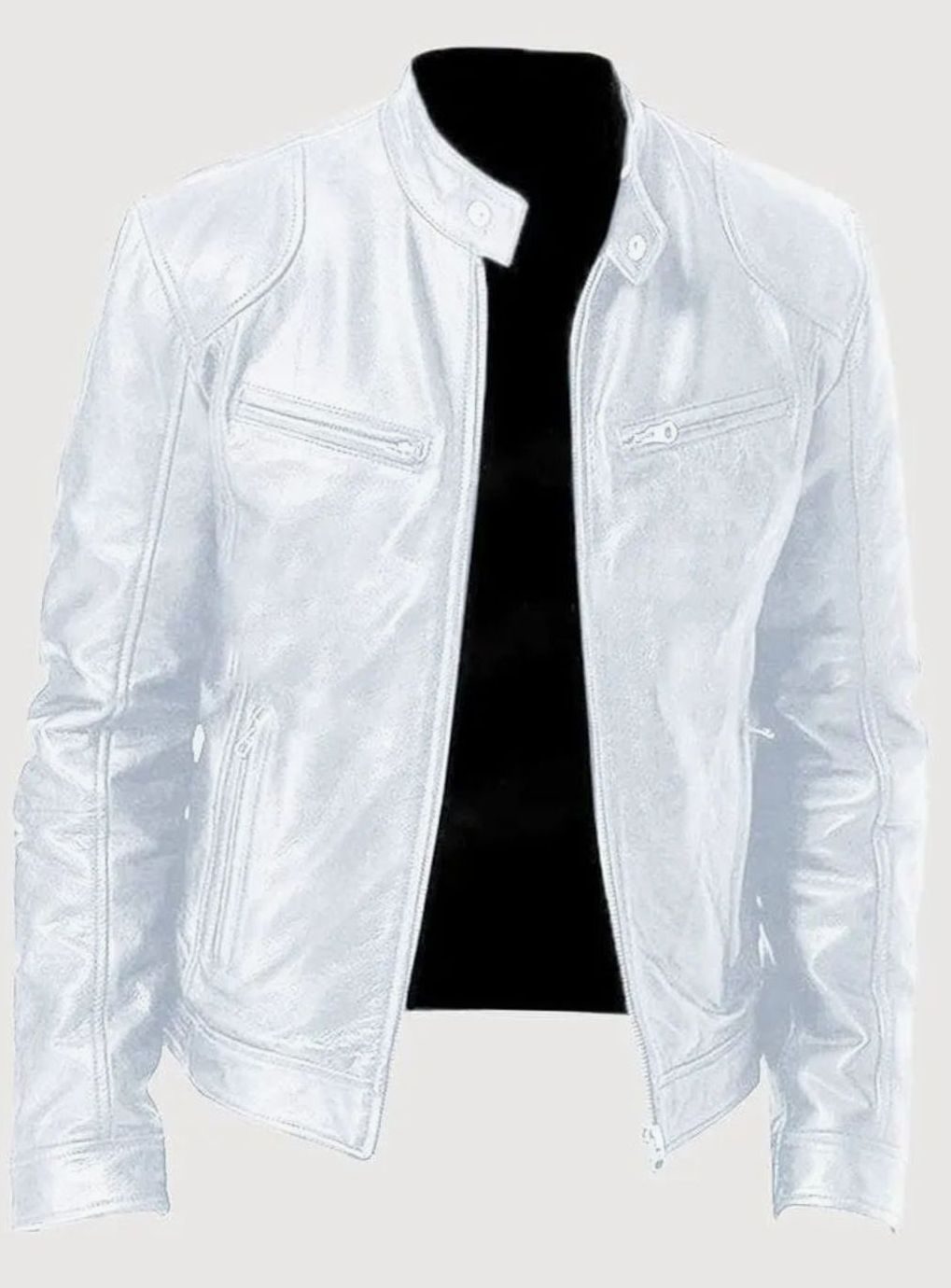 Men's Biker Jacket | Zip-Up Design & Tailored Fit