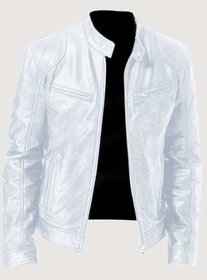 Men's Biker Jacket | Zip-Up Design & Tailored Fit