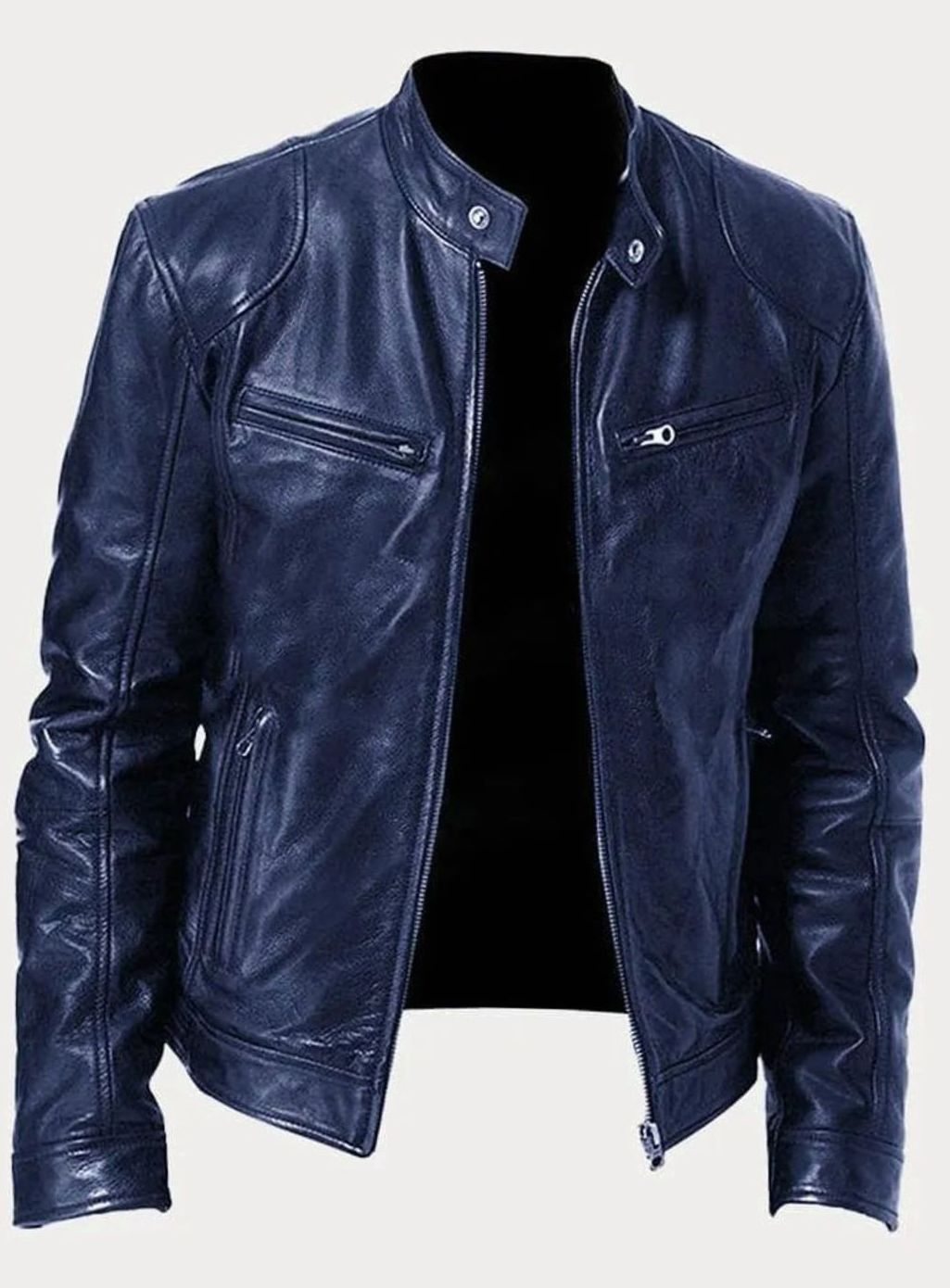Men's Biker Jacket | Zip-Up Design & Tailored Fit