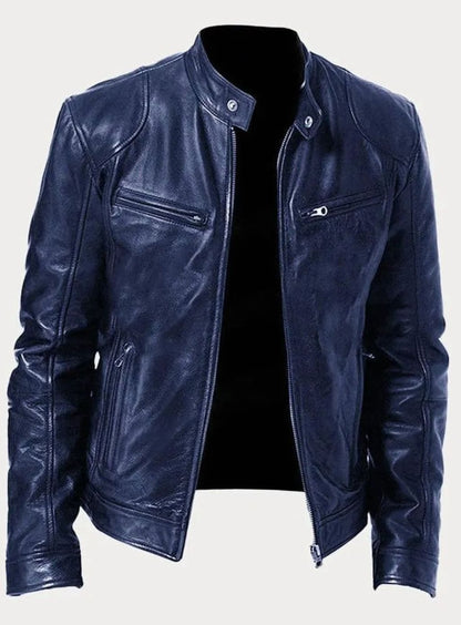 Men's Biker Jacket | Zip-Up Design & Tailored Fit