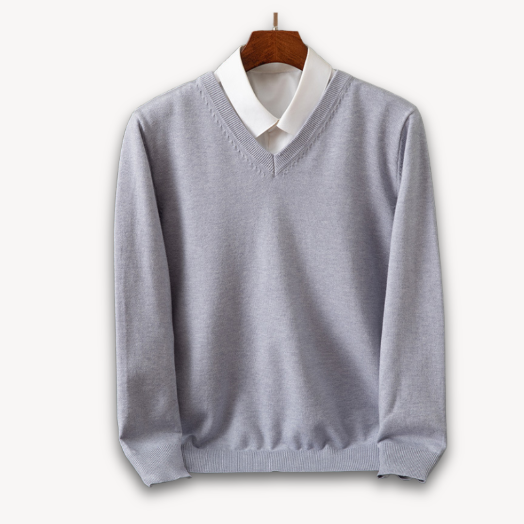 Men's Black V-Neck Sweater for Every Occasion