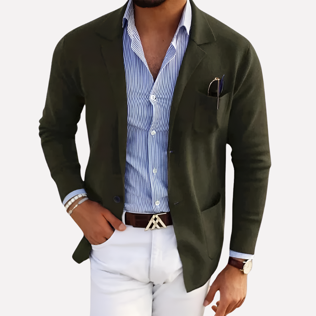 Men's Blazer | Notch Lapel & Chest Pocket