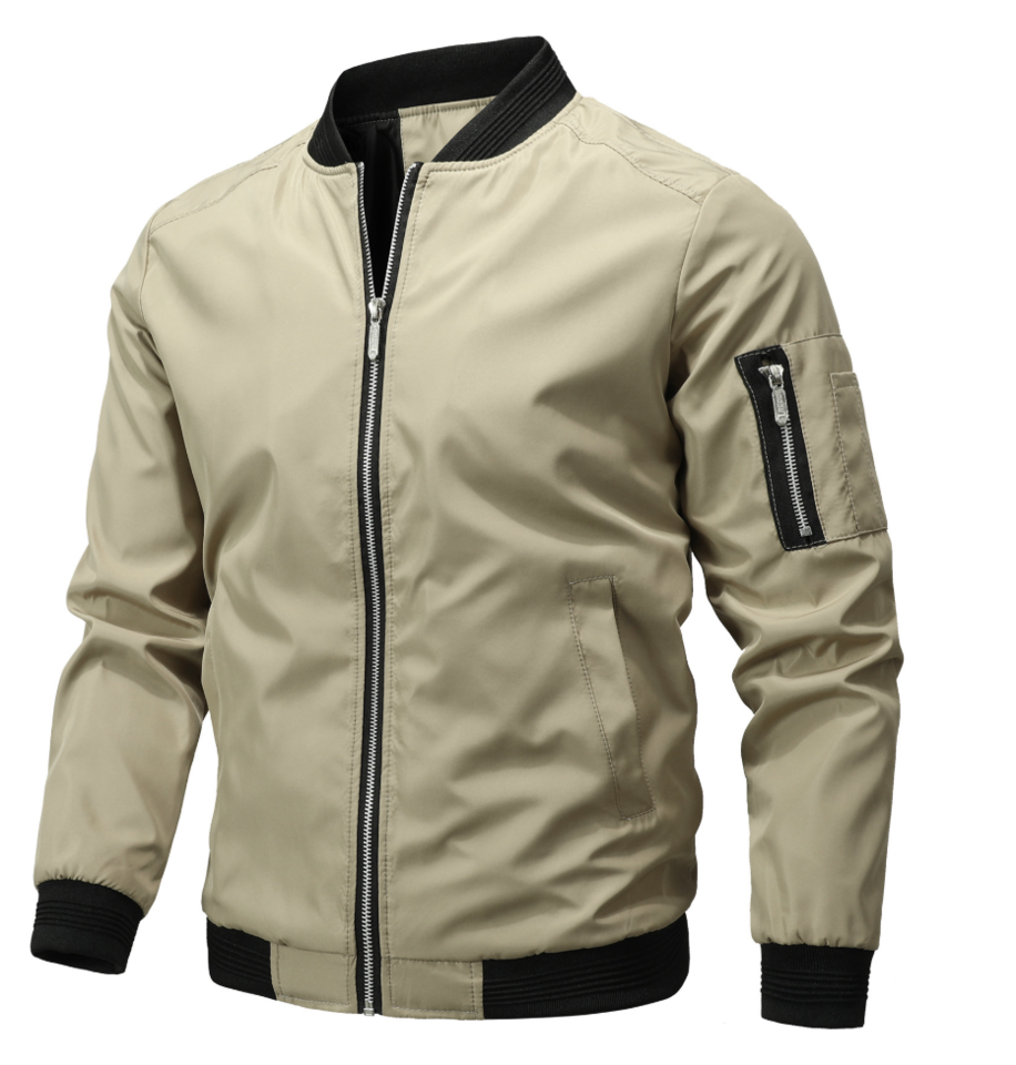 Men's Bomber Jacket | Lightweight & Comfortable Fit