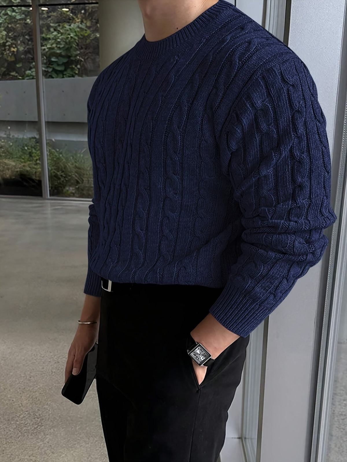 Men's Cable Knit Pullover Sweater | Timeless Comfort & Style