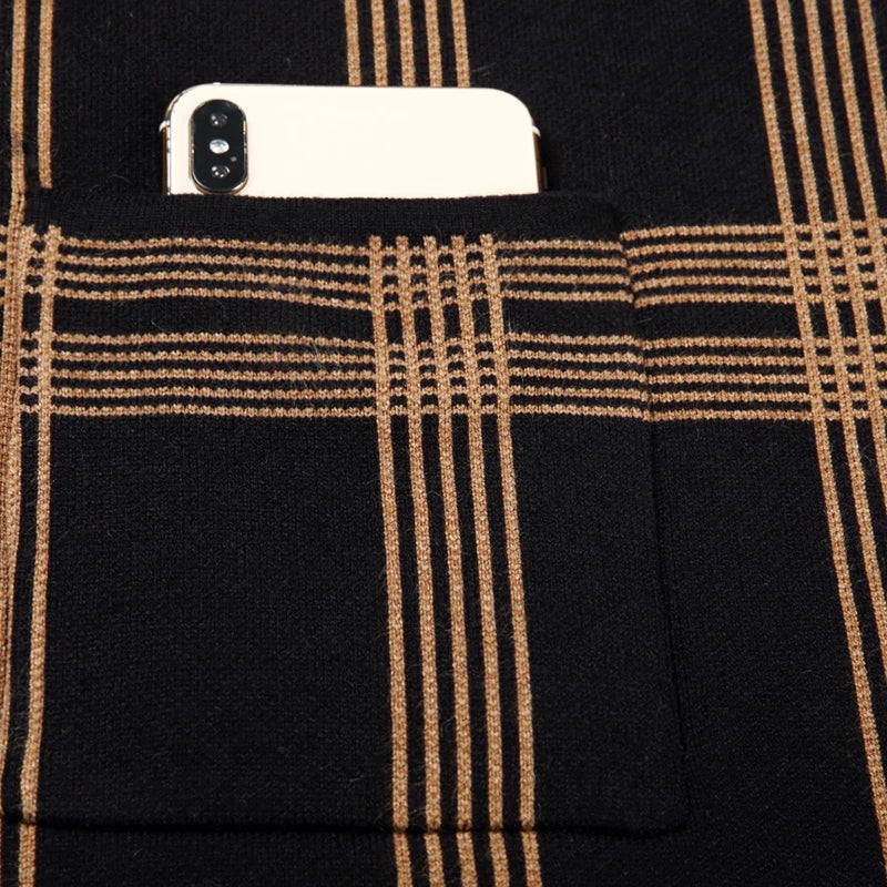 Men's Cardigan Textured Knit Relaxed Fit Breathable with Ribbed Cuffs