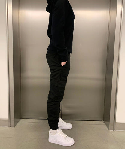 Men's Cargo Jogger Pants | Elastic Waistband & Functional Pockets