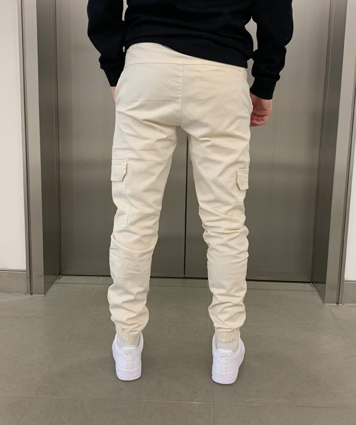 Men's Cargo Jogger Pants | Elastic Waistband & Functional Pockets