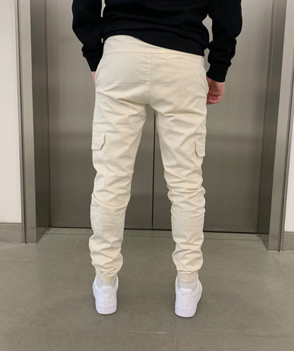 Men's Cargo Jogger Pants | Elastic Waistband & Functional Pockets