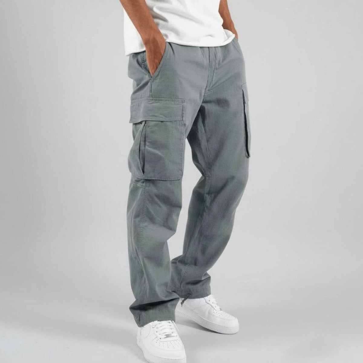 Men's Cargo Trousers | Multi-Pocket Streetwear Fit
