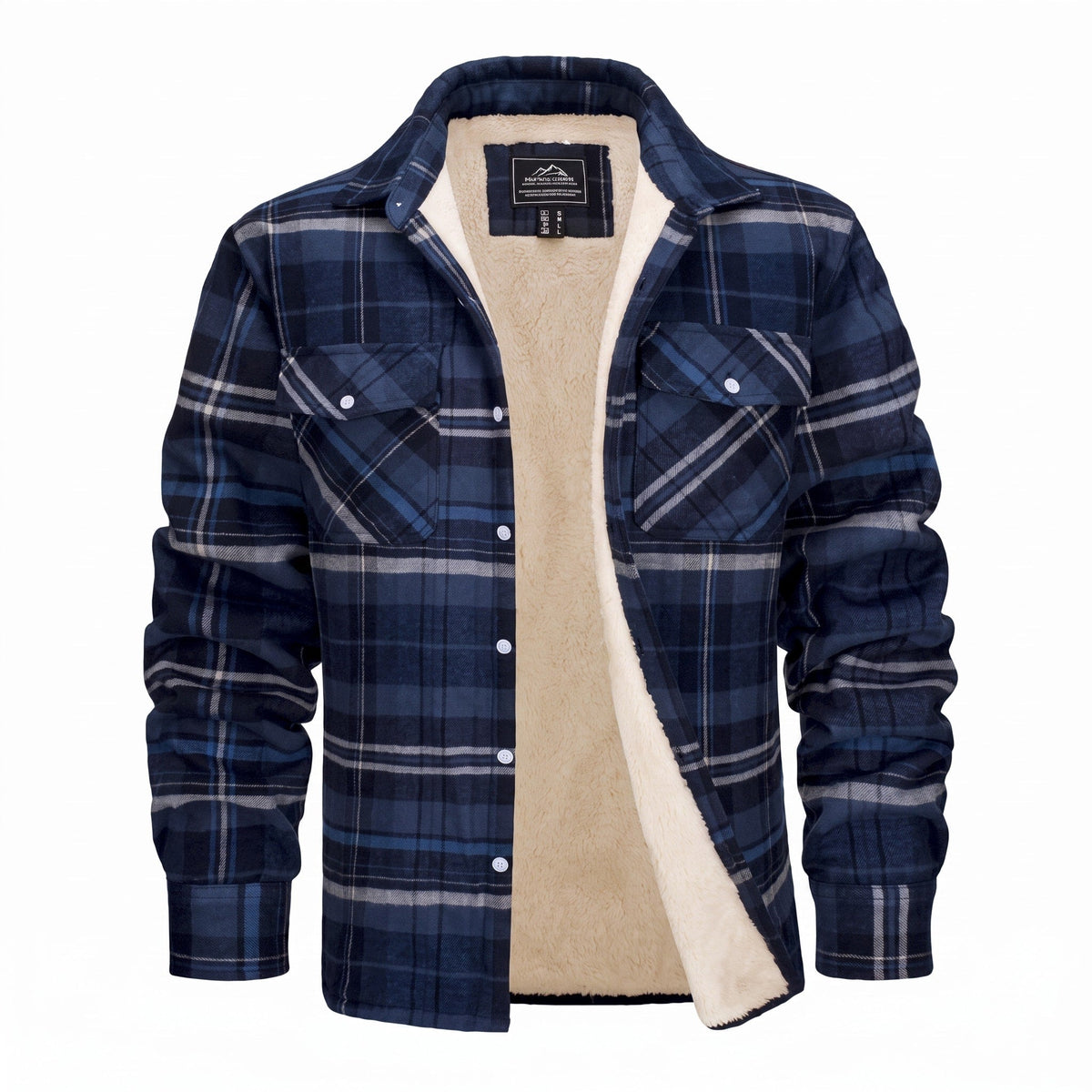 Men's Checked Overshirt Jacket | Lined & Warm