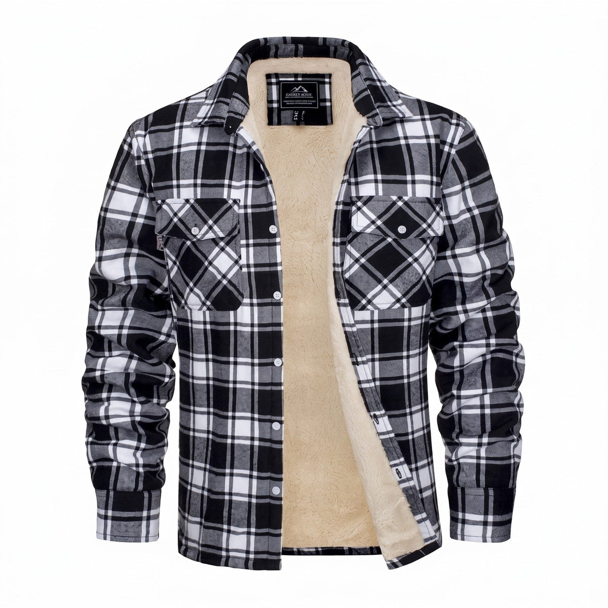 Men's Checked Overshirt Jacket | Lined & Warm