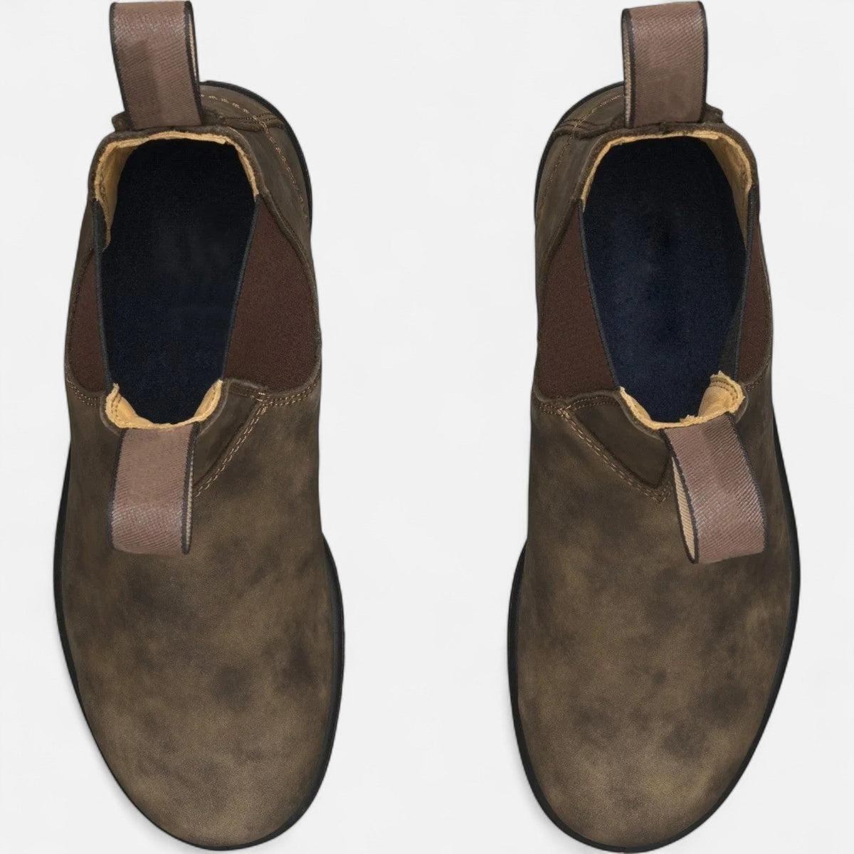 Men's Chelsea Boots Slip On Elastic Panels with Platform Sole Grip