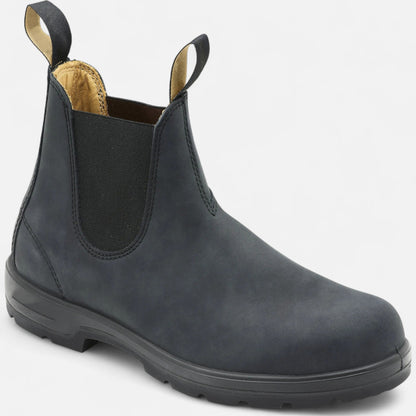 Men's Chelsea Boots Slip On Elastic Panels with Platform Sole Grip
