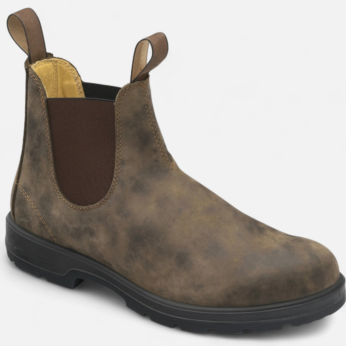 Men's Chelsea Boots Slip On Elastic Panels with Platform Sole Grip