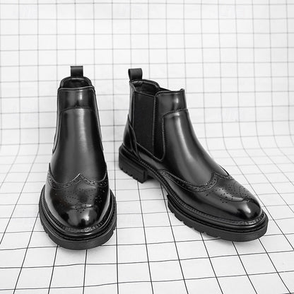 Men's Chelsea Boots | Wingtip Brogue Detail