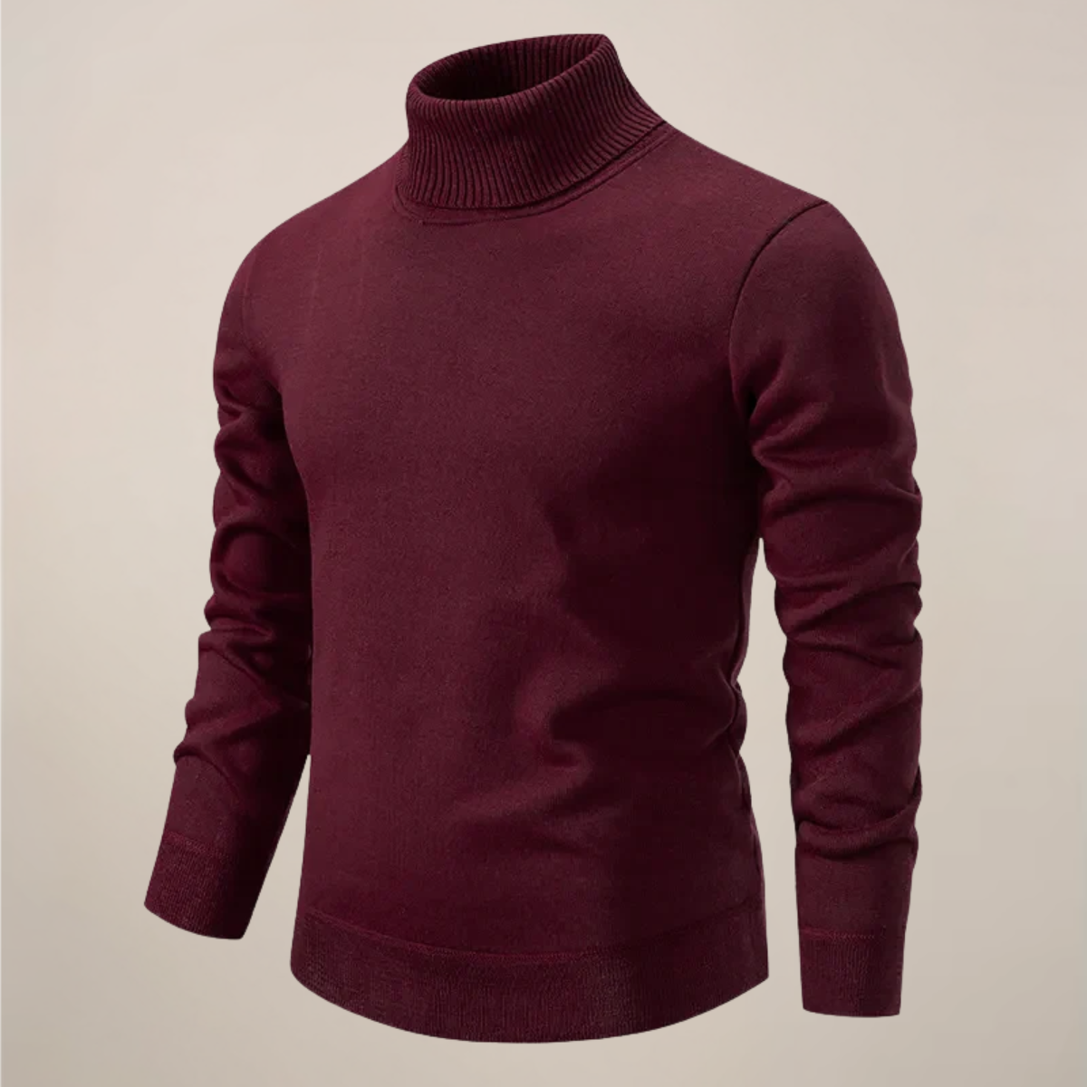 Men’s Classic Turtleneck Knit for Smart Casual Style
