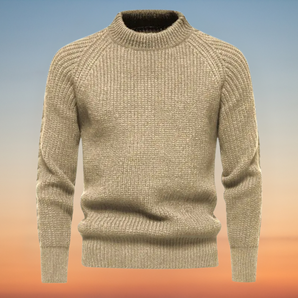 Men's Crew Neck Sweater | Classic Knit Design