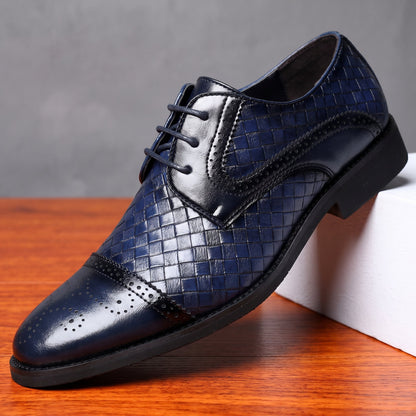Men's Derby Brogue Shoes Cushioned Wingtip Dress Shoes