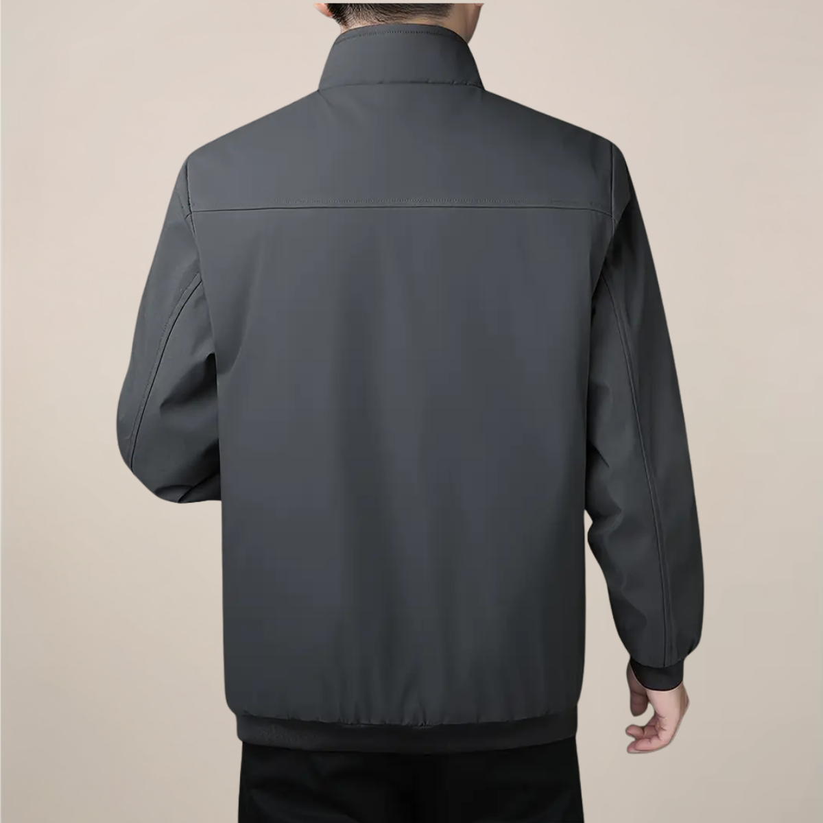 Men's Fleece-Lined Zip-Up Jacket for Winter and Everyday Style