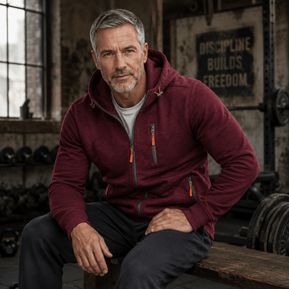 Men's Full Zip Hoodie | Warm & Functional