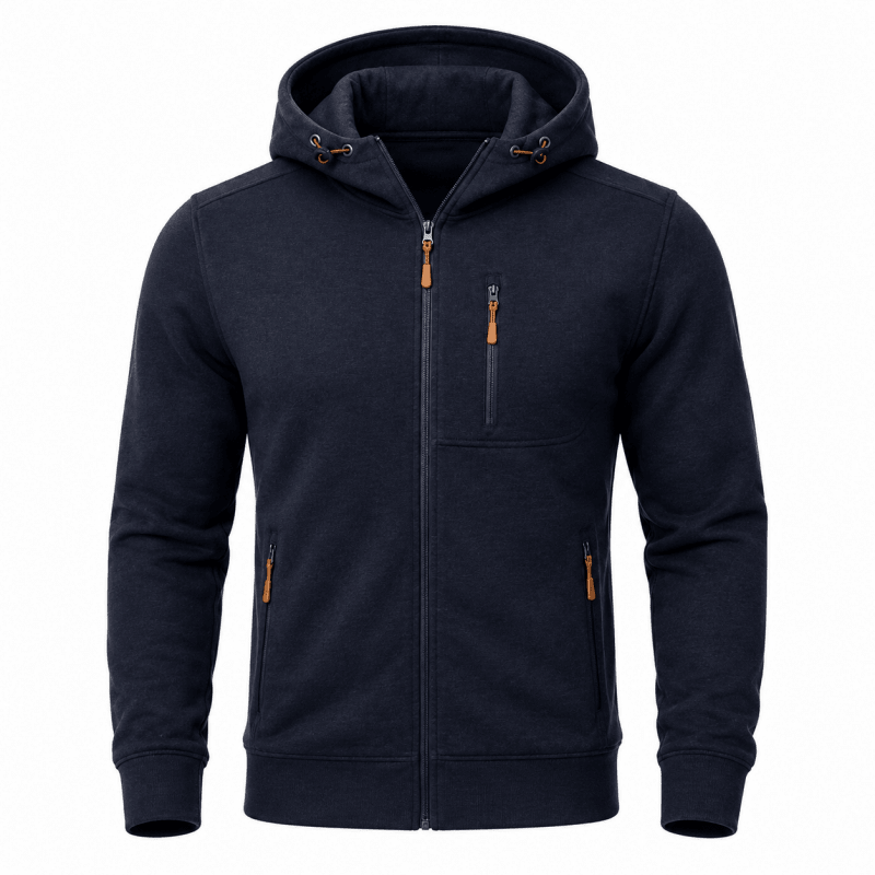 Men's Full Zip Hoodie | Warm & Functional