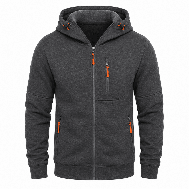 Men's Full Zip Hoodie | Warm & Functional