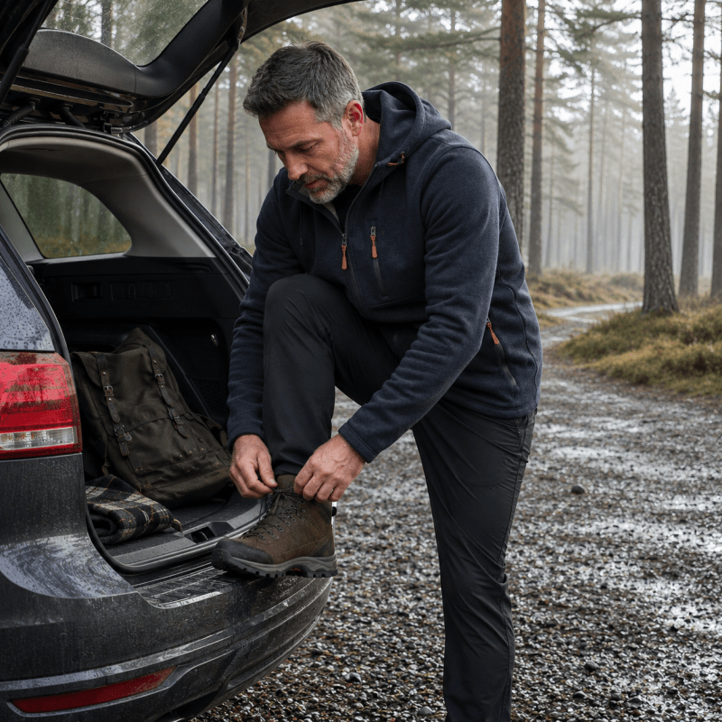 Men's Full Zip Hoodie | Warm & Functional