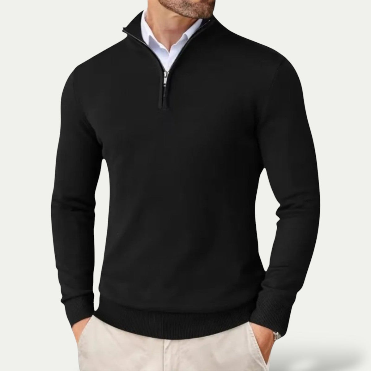 Men's Half-Zip Pullover – Stylish Layer for Year-Round Wear