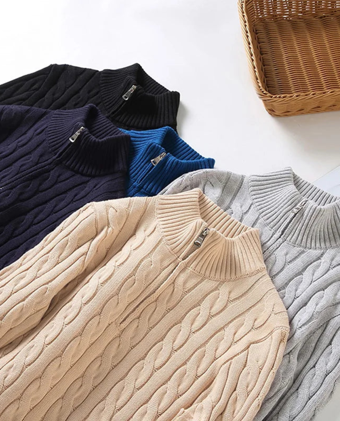 Men's Half Zip Sweater | Classic & Comfortable Fit