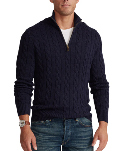 Men's Half Zip Sweater | Classic & Comfortable Fit