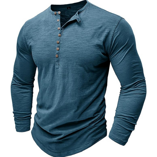 Men's Henley Shirt | Loose Fit Comfort