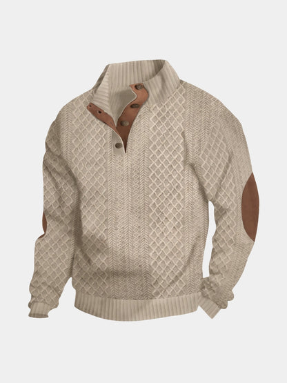 Men's High Collar Jumper | Classic Old Money Style