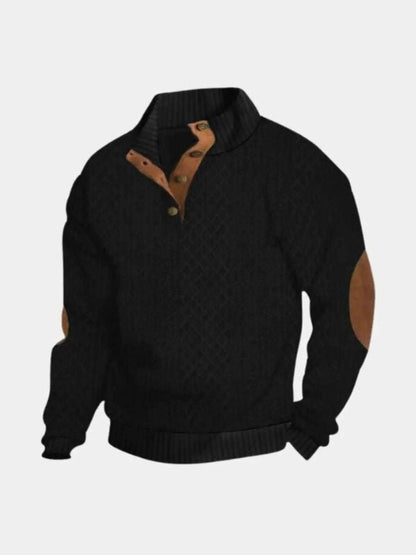 Men's High Collar Jumper | Classic Old Money Style