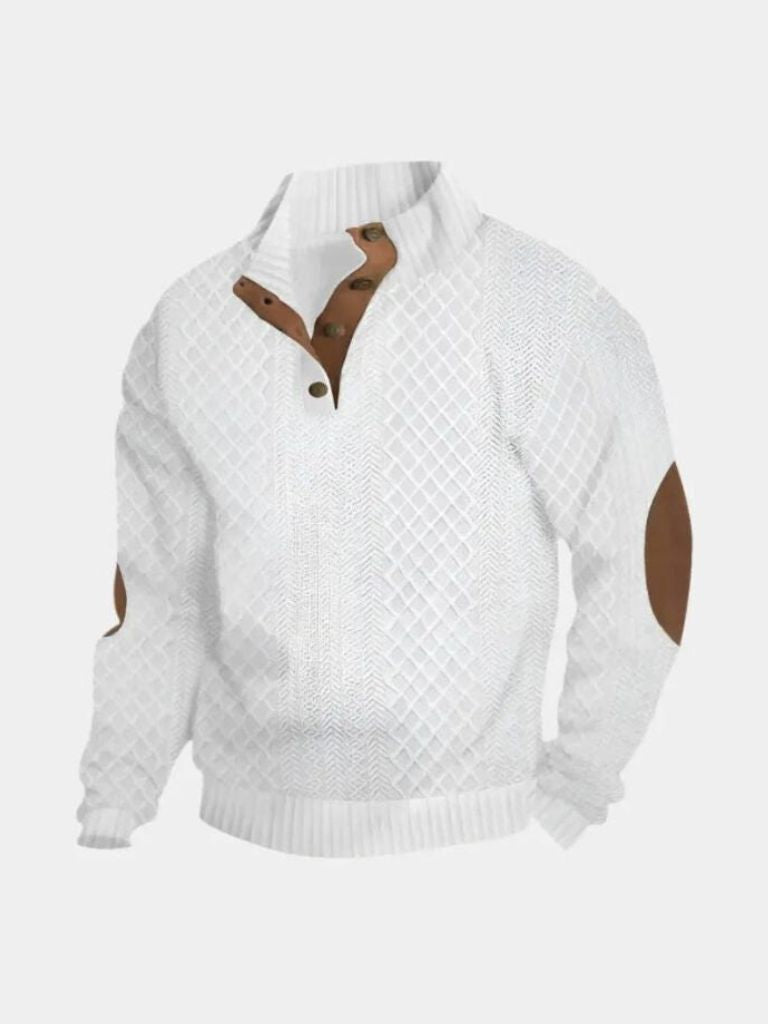 Men's High Collar Jumper | Classic Old Money Style