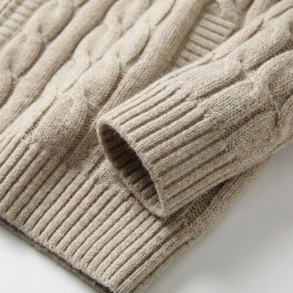Men's Hoodie Knit Tailored Fit Ribbed Cuffs Hood with Thermal Lining
