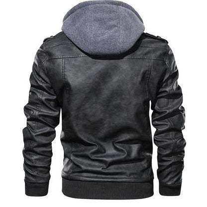 Men's Jacket | Asymmetric Zip & Removable Hood